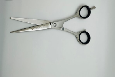 Flat Model Razor Edge Barber Scissor Silver Color 7 - Image 2