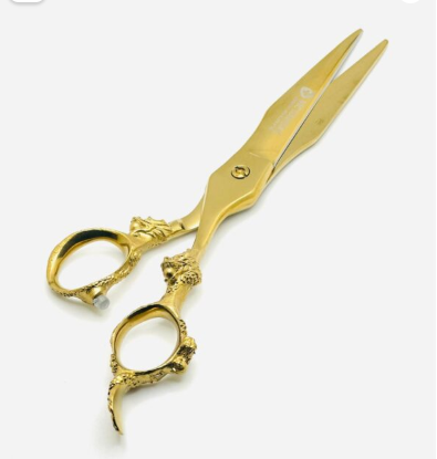 Dragon Razor Edge Barber Scissor Gold Color 6.5