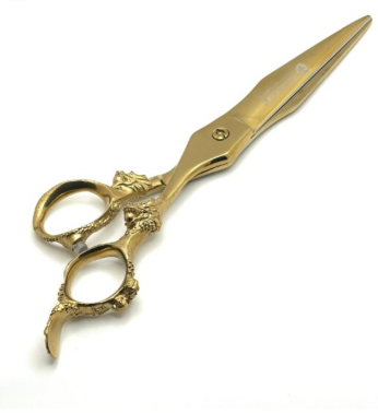 Dragon Razor Edge Barber Scissor Gold Color 6.5 - Image 3