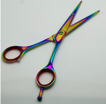 Flat Model Razor Edge Barber Scissor Multi Color 6.5 - Image 2
