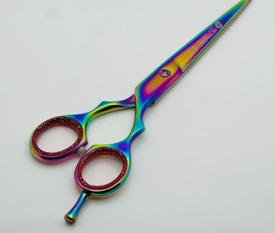 Flat Model Razor Edge Barber Scissor Multi Color 6.5 - Image 2